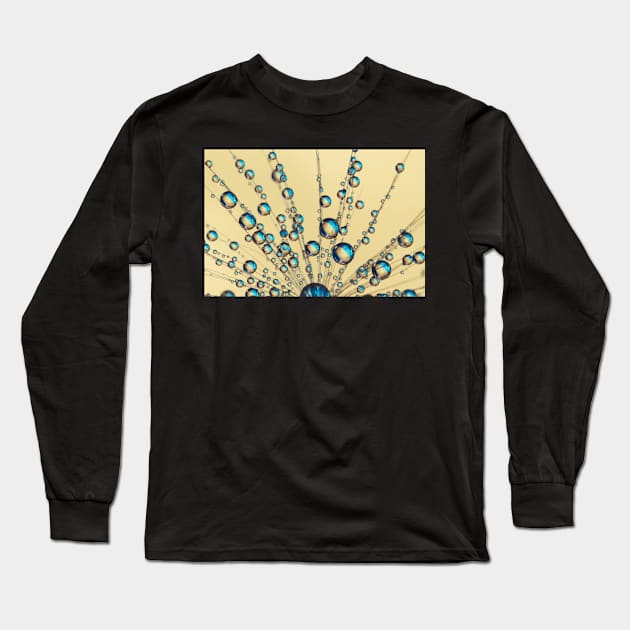 Peacock Blue Dandy Fan Long Sleeve T-Shirt by SharonJ